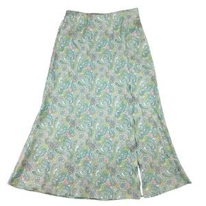 Miss Selfridge Paisley Floral Maxi Skirt Side Slits Women Size 4 Fairy Whimsical